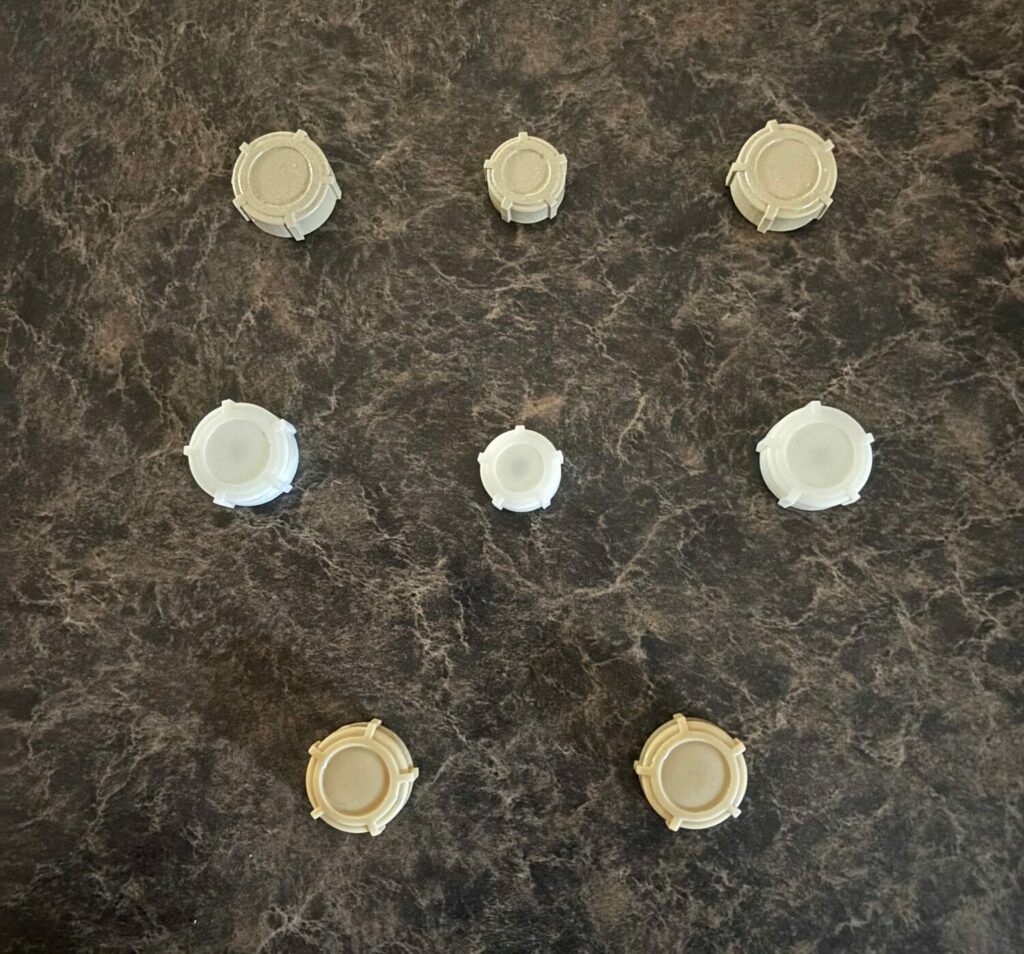 SLA 3D printed radio knobs