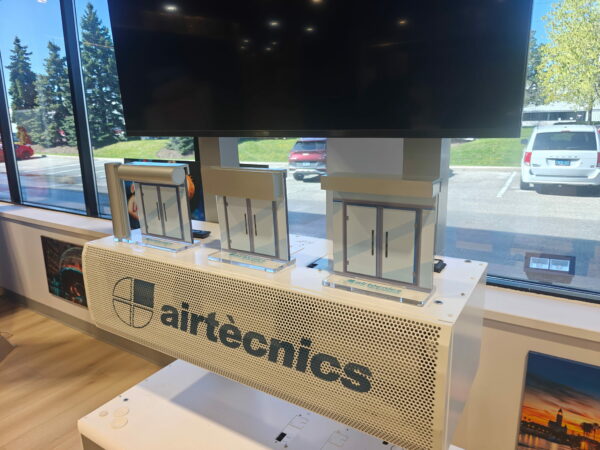 Custom laser cut display unit